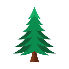 christmas tree vector illustration