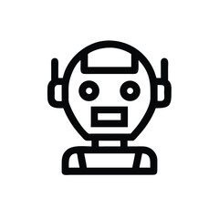 Fototapeta premium Modern sci fi robot head showing futuristic mechanical details Vector illustration