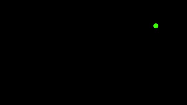 Simple pinball bouncing looping animation. footage icon ball bounce for loading animation circle illustration design on transparent background
