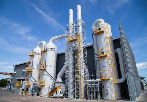 Industrial exhaust air treatment system or wet scrubber system,Air pollution control system,Air pollution treatment system.