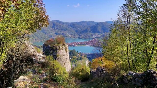 Keep (donjon) of Zvornik Fortress near the town of Zvornik, Bosnia and Herzegovina
