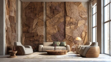 living room with fireplace