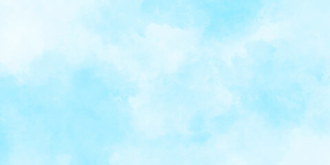 Abstract grunge sky blue soft painted watercolor paint splash. inspiring views of fluffy clouds blue sky background. cloudy blue sky various natural clouds and smoke. morning cloud in the sky.
