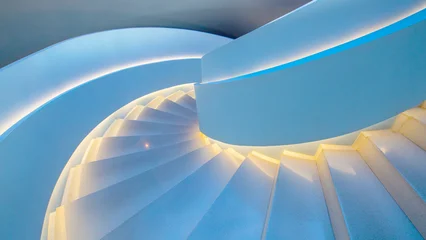 Stickers Trappen Colorful spiral staircase landscape indoors  © 肖勇