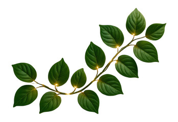 Fototapeta premium LED-lit decorative leaf vine for enhancing hallways during celebrations.