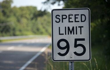 Speed Limit 95 mph Traffic Sign