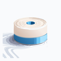 Medical tape roll illustration isolated on white background for healthcare design