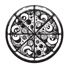 Pizza Doodle Vector | Hand-drawn Pizza Icon Set