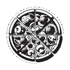 Pizza Doodle Vector | Hand-drawn Pizza Icon Set