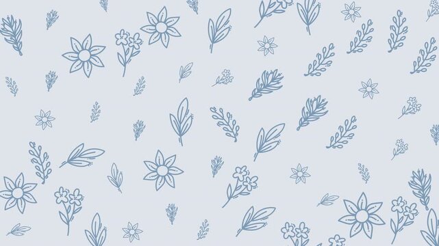seamless floral pattern doodle background animations