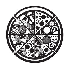 Pizza Doodle Vector | Hand-drawn Pizza Icon Set