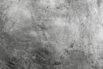 Obraz premium Scratched gray metal texture background with industrial rough surface