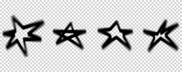 Stars with halftone texture.