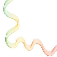Colorful wave in the shape of a smooth line. Eps 10