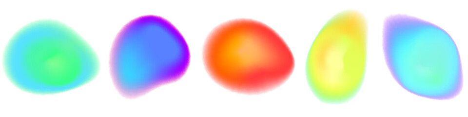 Abstract gradient blob with soft blur glow. Vibrant color shape radiates smooth aura tones, creating a dreamy gradient blob and luminous blur aura.