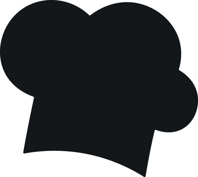 Chef hat black silhouette cooking culinary icon