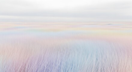 Naklejka premium Abstract Pastel Color Field with Soft Blurry Horizon.