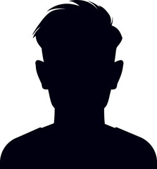 Person silhouette illustrating user profile avatar anonymity