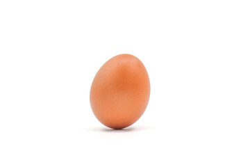 Chicken eggs on a white background have many health benefits such as being rich in quality protein. vitamins and minerals.