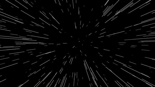 Diagonal White speedlines center to out in an Anime comic animation loop motion background