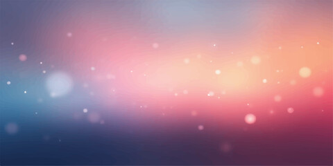Softly blurring bokeh lights and sparkles in a dreamy gradient of pink blue and orange hues