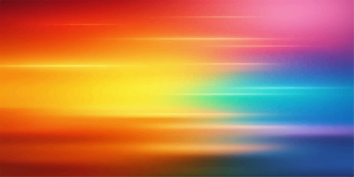 Vibrant rainbow spectrum of light streaks across a blurred background
