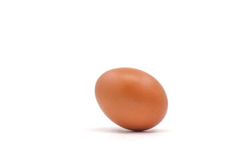 Chicken eggs on a white background have many health benefits such as being rich in quality protein. vitamins and minerals.