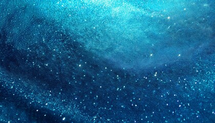 Sleek Metallic Design In Bright Azure Tones Textured Backdrop Adorned With Sparkles And A Gradient Of Light Blue Shades Detail Cosmic Glitter Polished Luxury Refined
