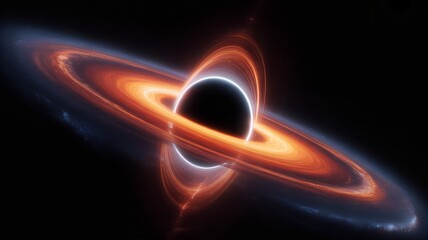 Naklejka premium Black Hole Event Horizon deep space