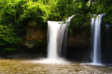 Heo Suwat  Waterfall in Khao Yai National Park,Thailand
