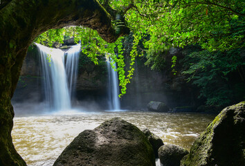 Heo Suwat  Waterfall in Khao Yai National Park,Thailand
