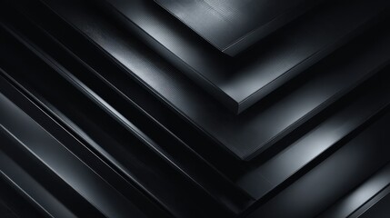 Obraz premium premium black abstract backdrop featuring luxurious dark lines and shadowy geometric shapes ideal for modern exclusive posters banners wallpapers and futuristic design concepts available as a
