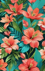 A delicate collection of pastel floral patterns in soft watercolor style, capturing the quiet beauty of spring, summer, autumn, and winter &mdash; perfect for wallpapers, packaging, or greeting cards.