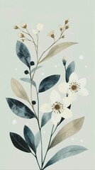 A delicate collection of pastel floral patterns in soft watercolor style, capturing the quiet beauty of spring, summer, autumn, and winter &mdash; perfect for wallpapers, packaging, or greeting cards.