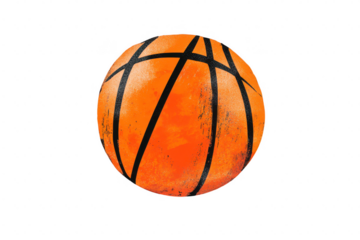 Classic orange basketball sports concept studio photography high-quality image