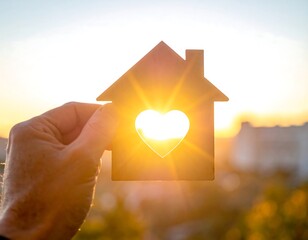 Home is where the heart is - A symbol of love and belonging.