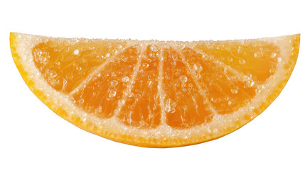 Juicy fresh lemon wedge for culinary photography vibrant food composition