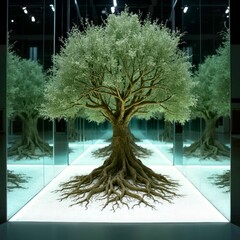 Showcasing the Radiance of Root Trees on the Display Platform