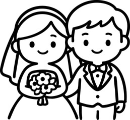 Wedding Couple Illustration