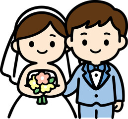 Wedding Couple Illustration