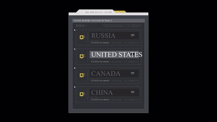 Dynamic Global State Report System Interface Highlighting United States Data Analysis - Powered by Adobe