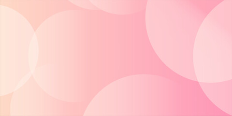 Banner background, pastel colorful, pink and orange gradations, circle abstract background, eps 10