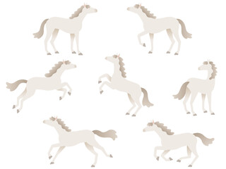 馬のイラストセット