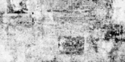 Dot grid pattern vector illustration. Simple black white point background with small and large polka dots. Abstract futuristic dotted mesh with gradient effect.