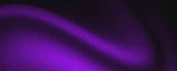Futuristic black purple grainy gradient background with glowing abstract texture noisy poster header banner cover wallpaper design