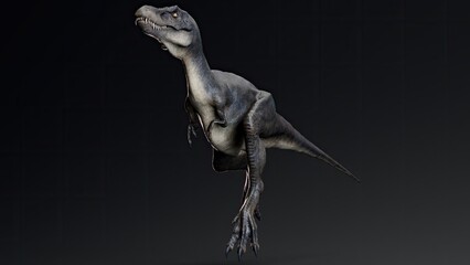 Obraz premium Juvenile Tyrannosaurus Rex of background. 3d model rendering