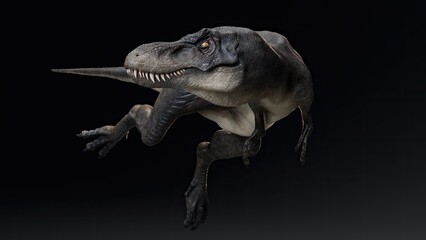 Obraz premium Juvenile Tyrannosaurus Rex of background. 3d model rendering