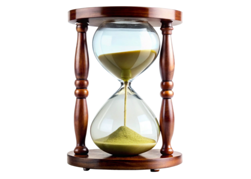  hourglass isolated on white background time and