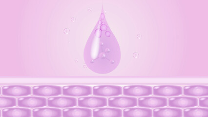 absorption of vitamin cream in skin cells