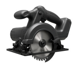 Cordless circular saw featuring a brushless motor and 5 3/8-inch blade for outdoor tasks.